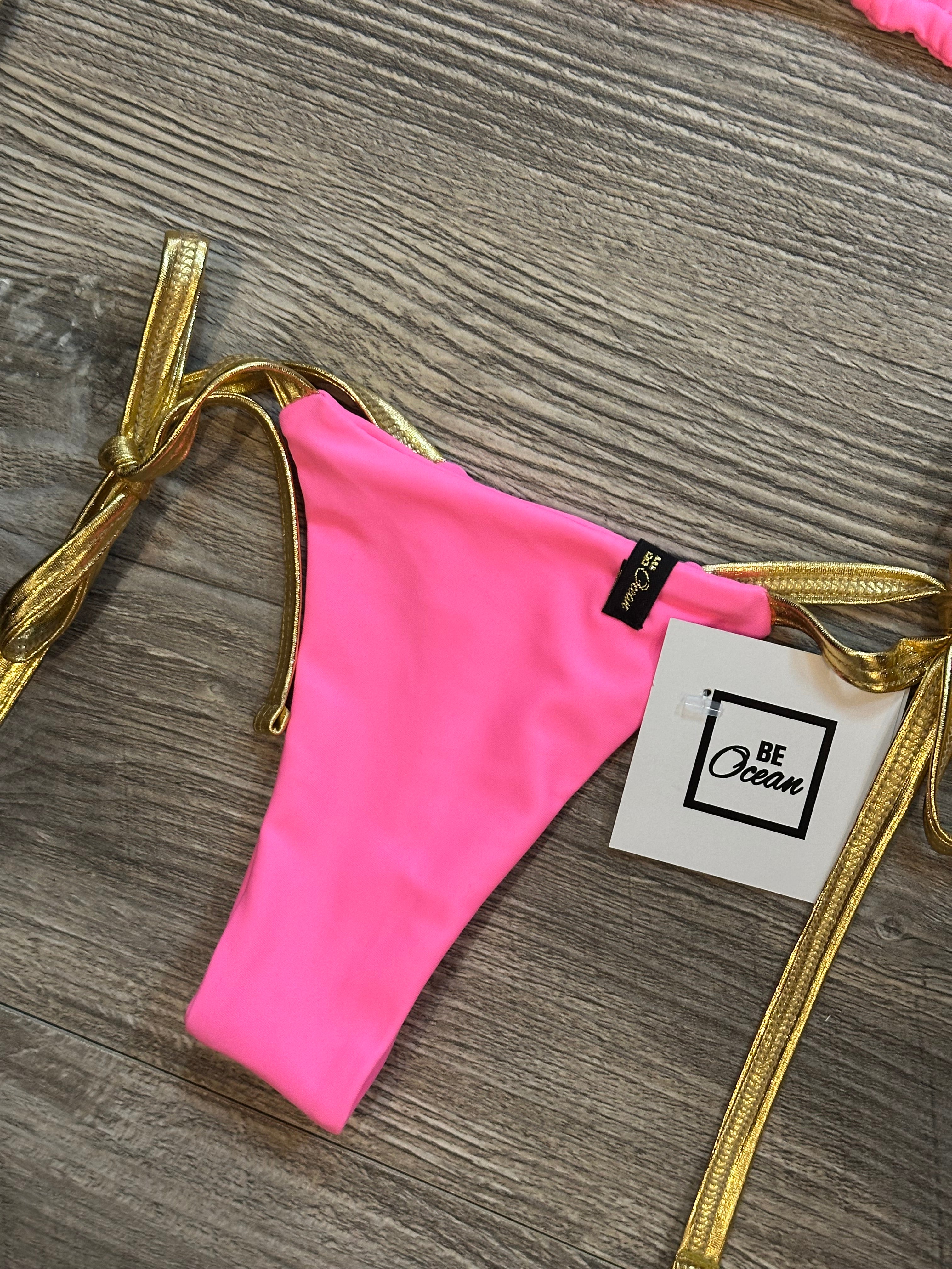 Microbikini Set Pink Gold