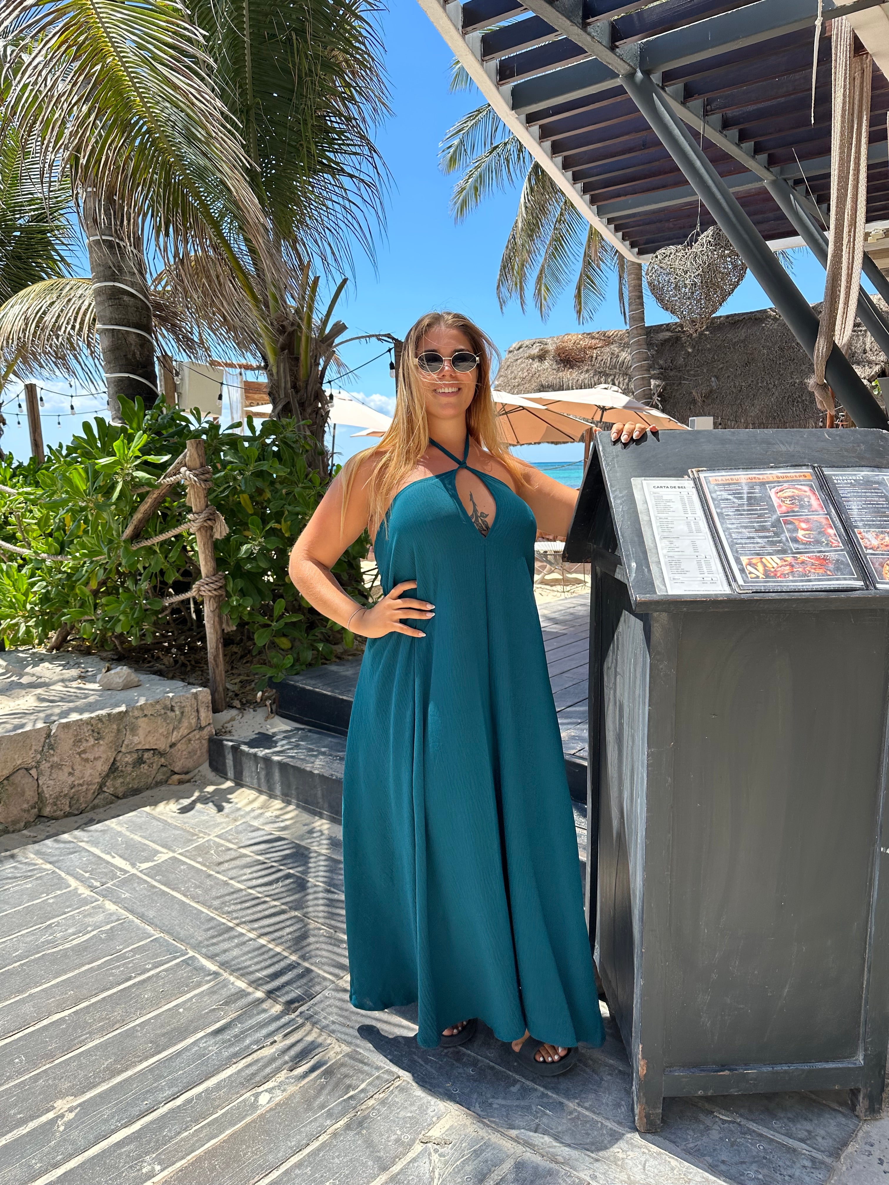 Vestido Sofía Petróleo