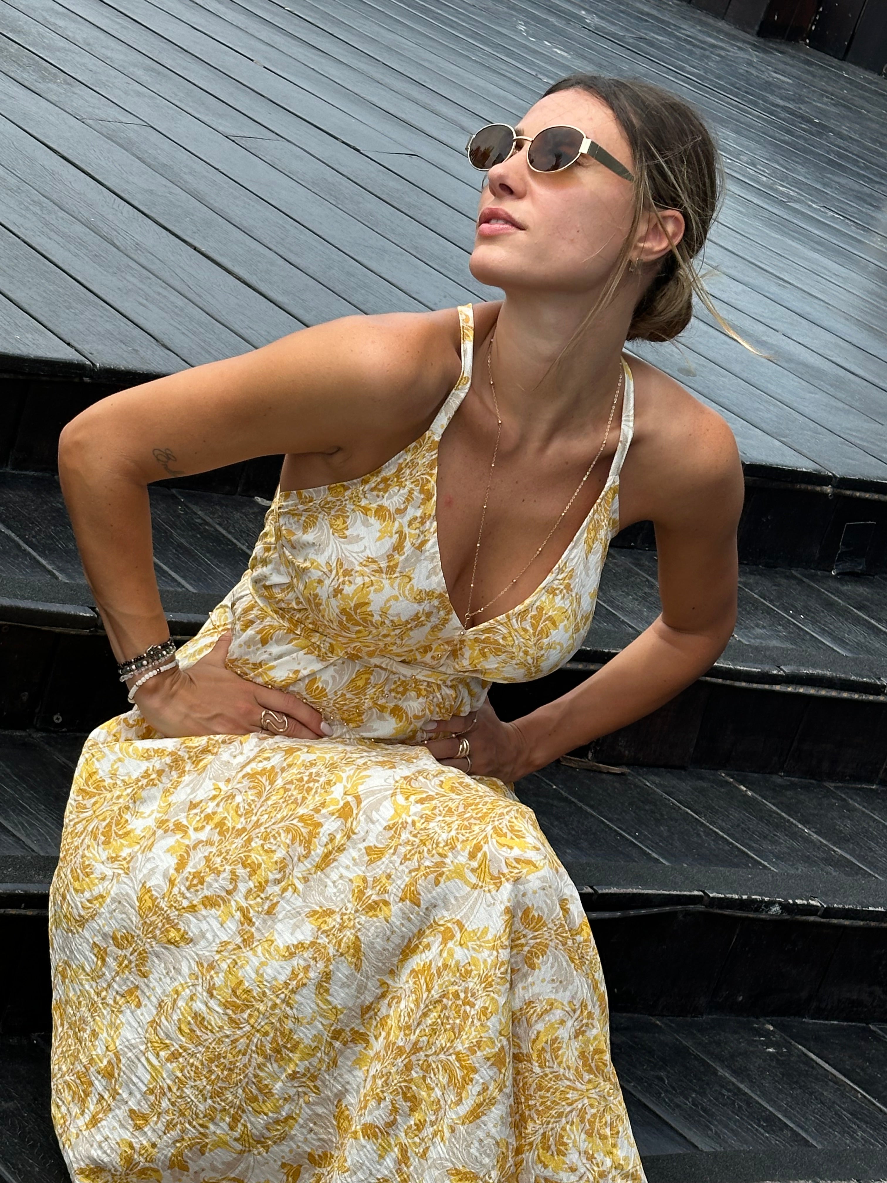 Vestido Sofia Yellow toile