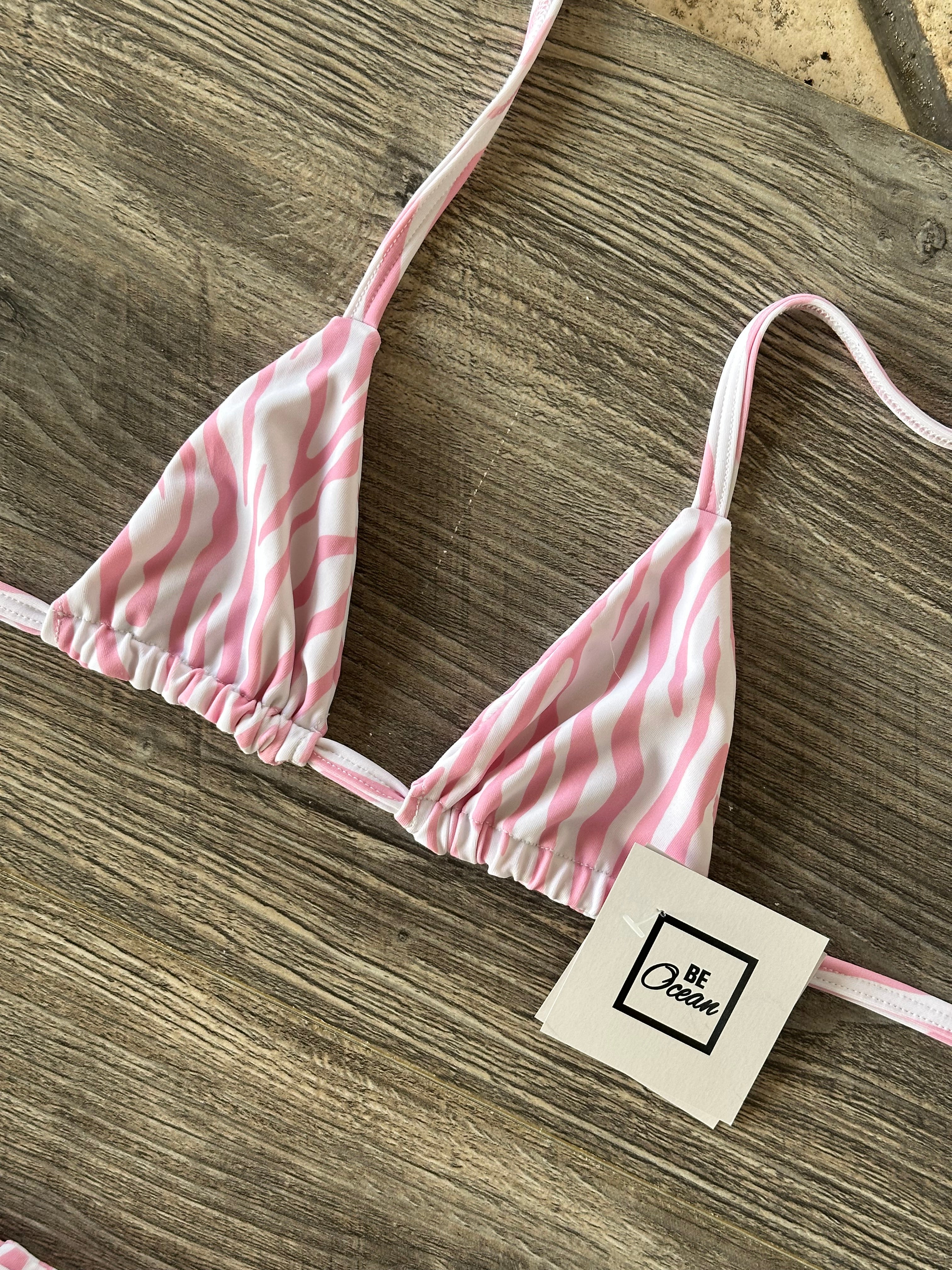 Microbikini Set Pink Zebra