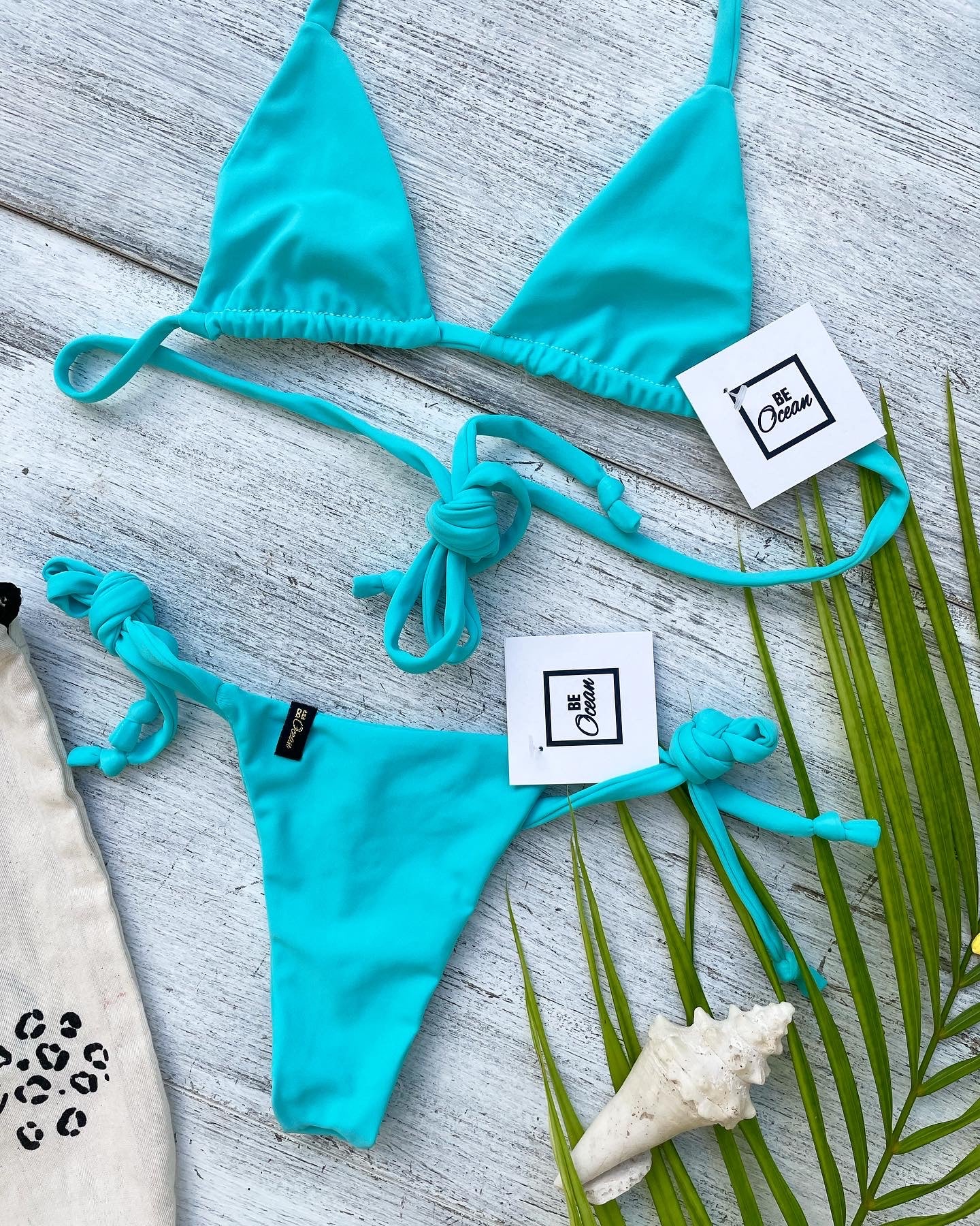 Microbikini Set Aqua