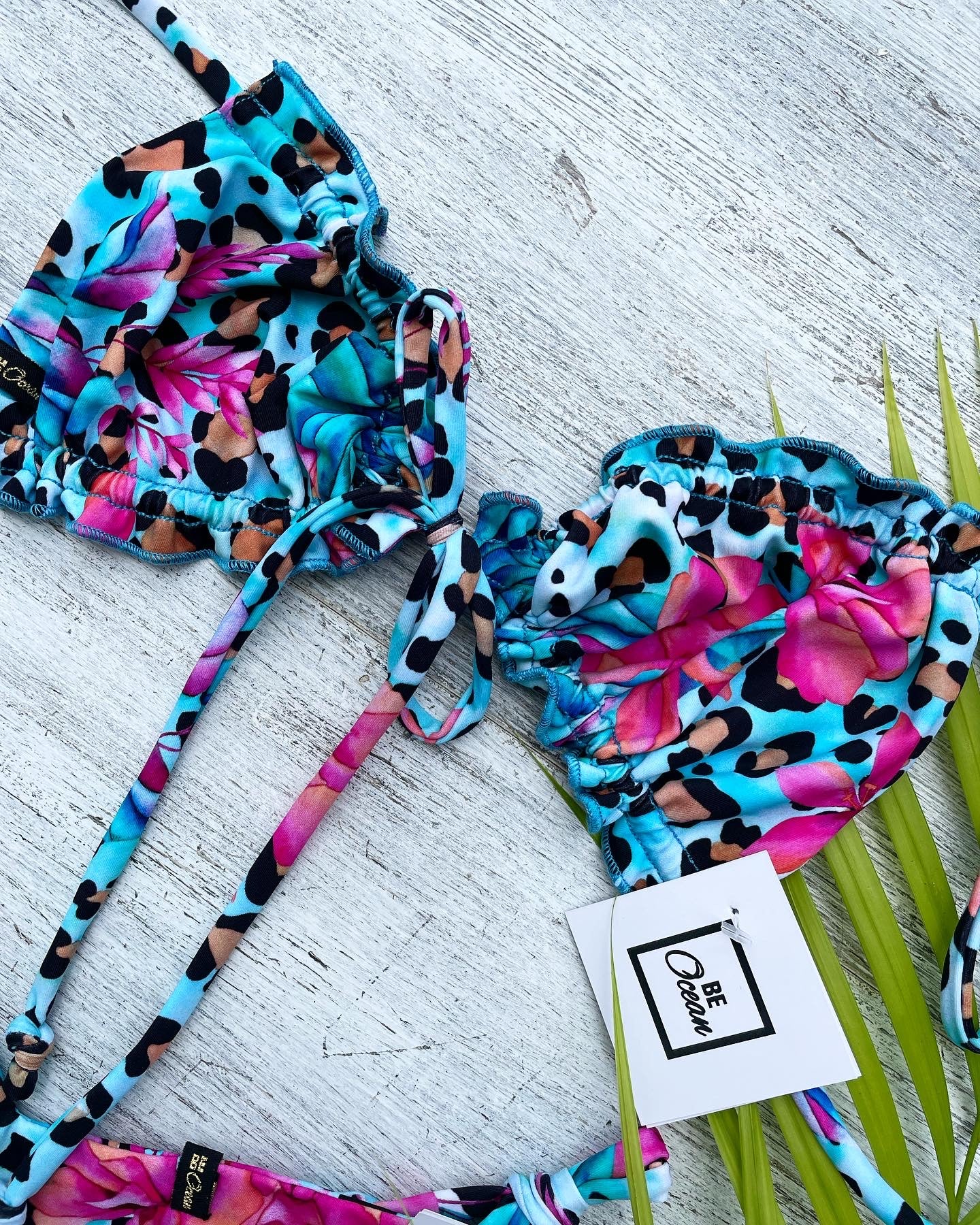 Bikini Set “Mariela” Blue Jaguar