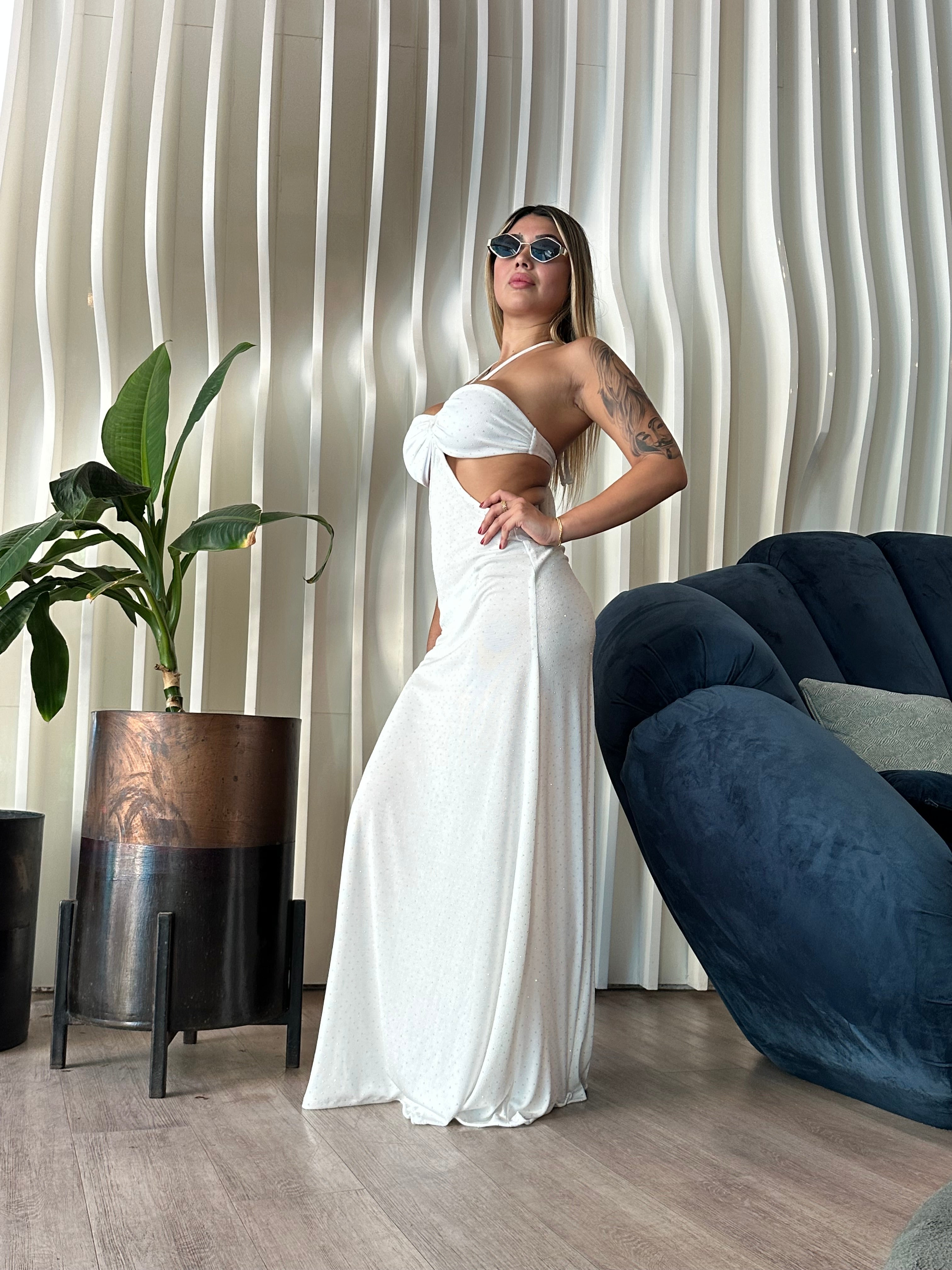 Vestido Lola Night blanco