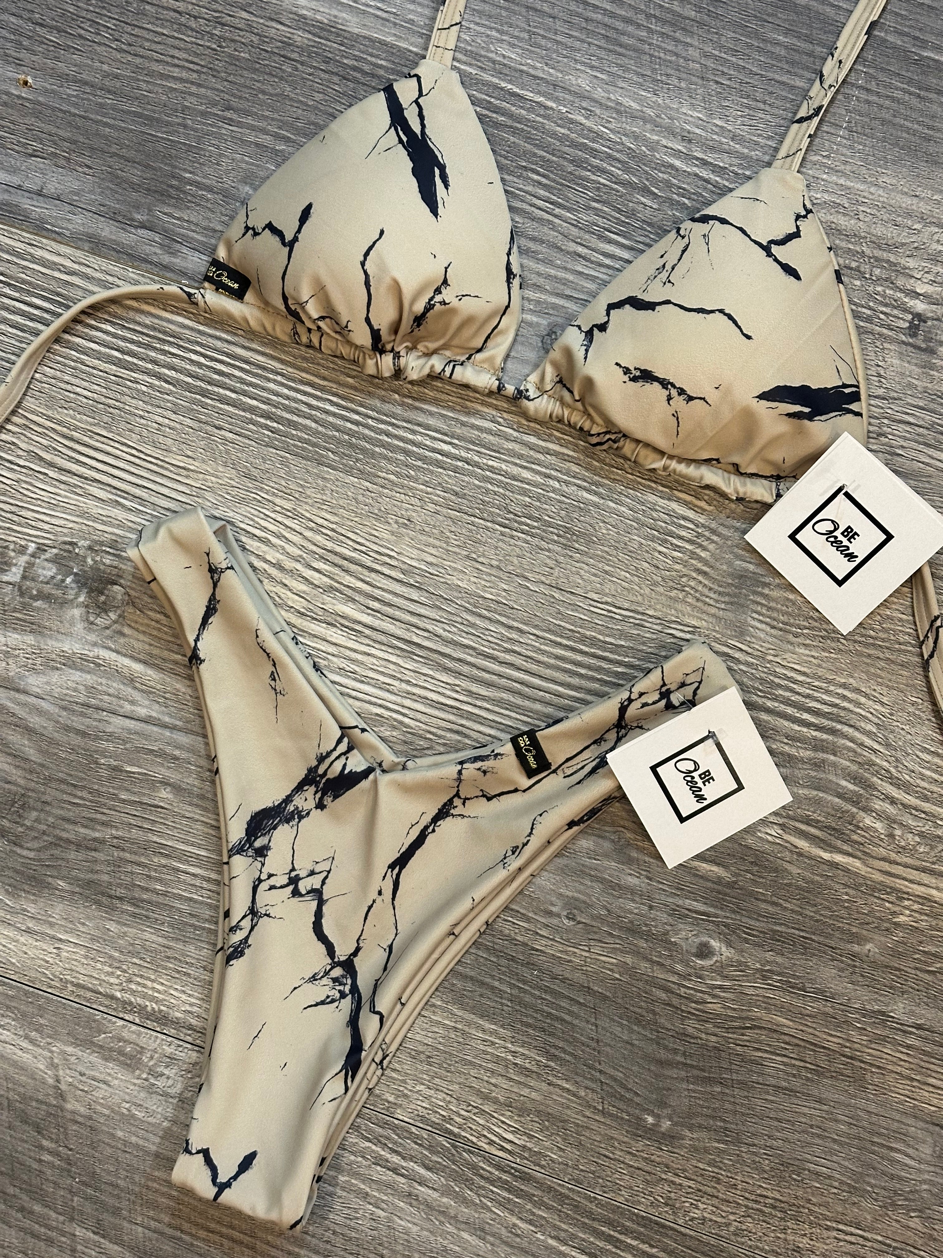 Bikini Set “Vania” Mármol beige