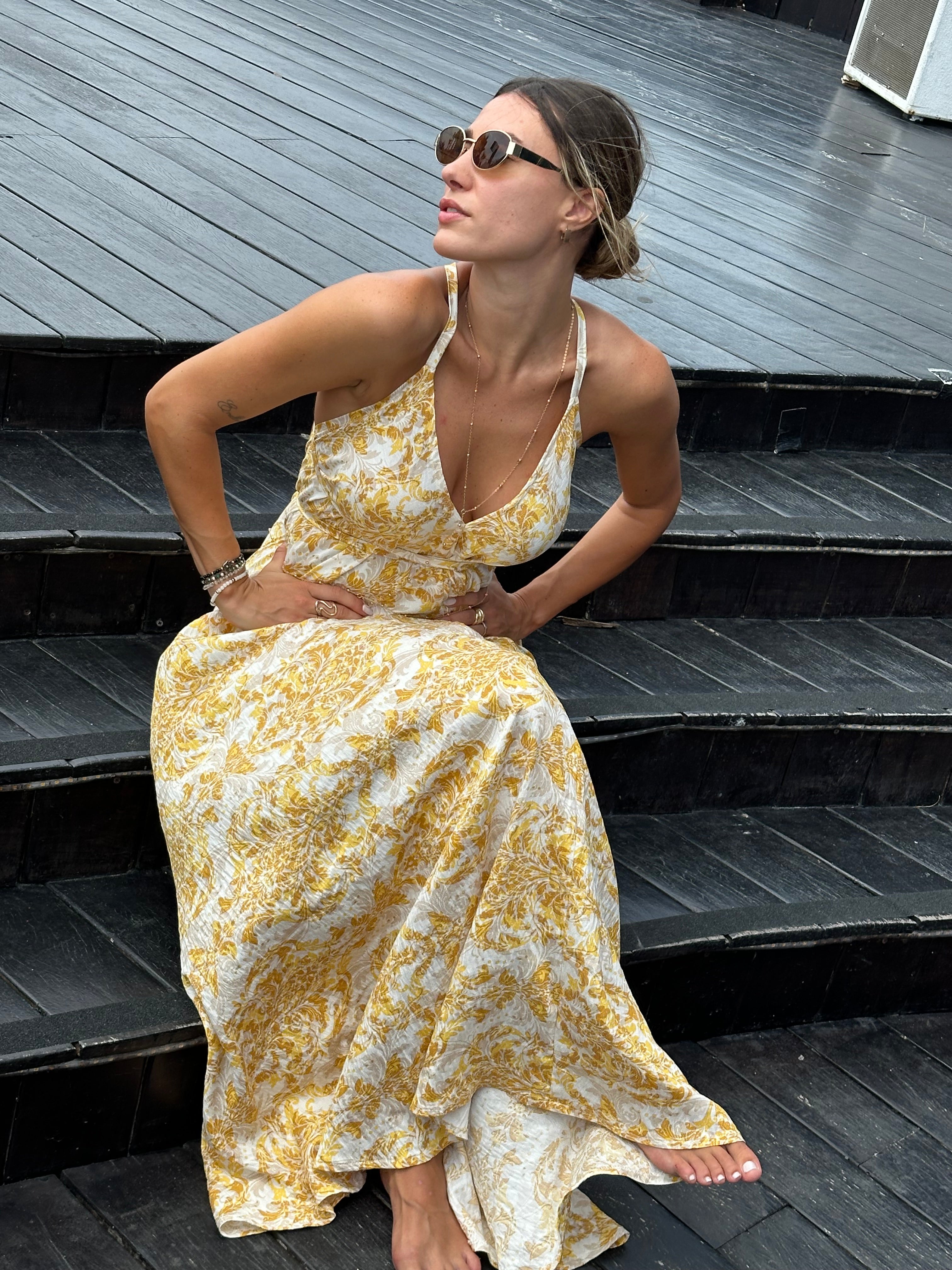Vestido Sofia Yellow toile
