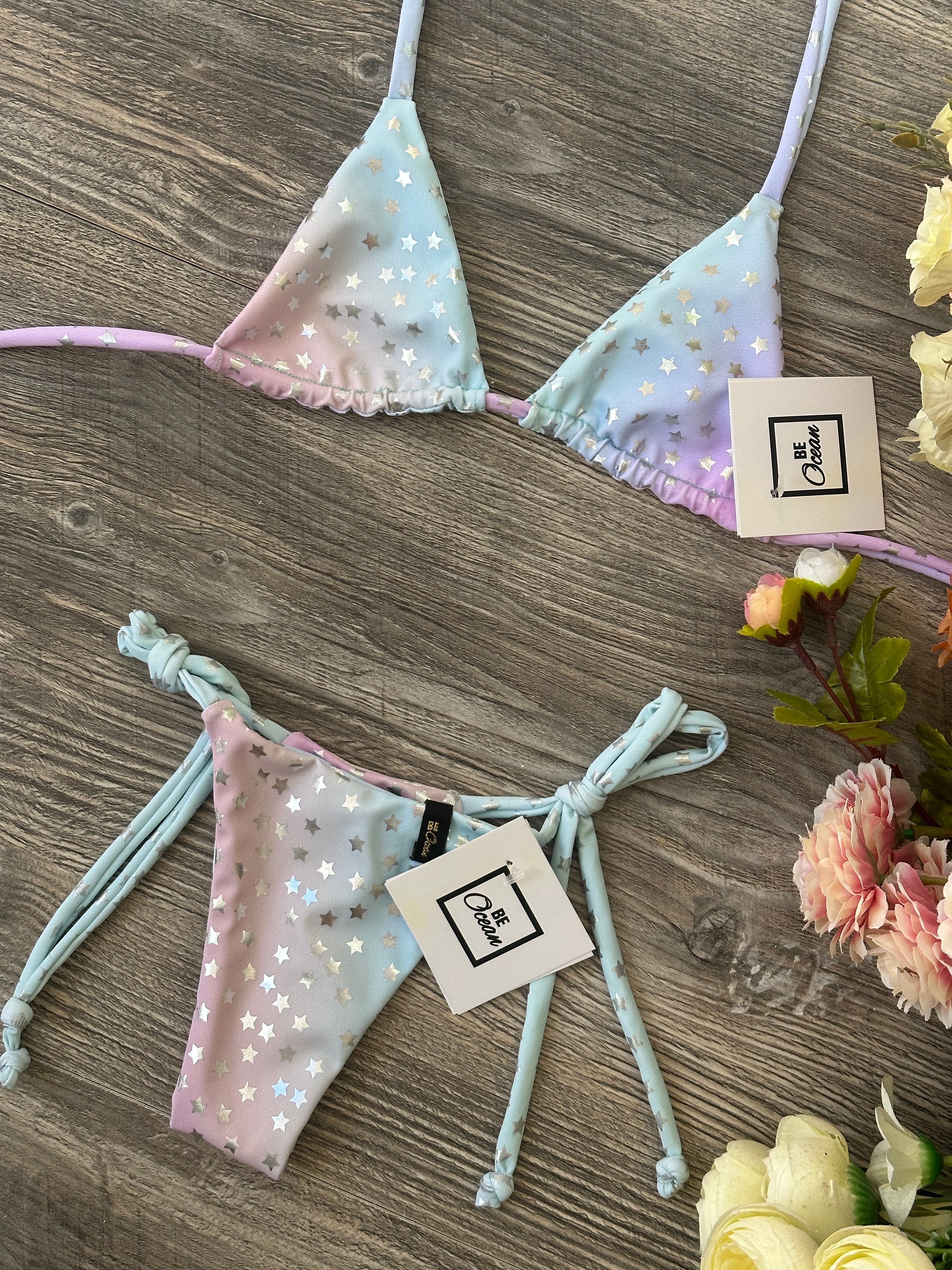 Microbikini Set Twin Stars