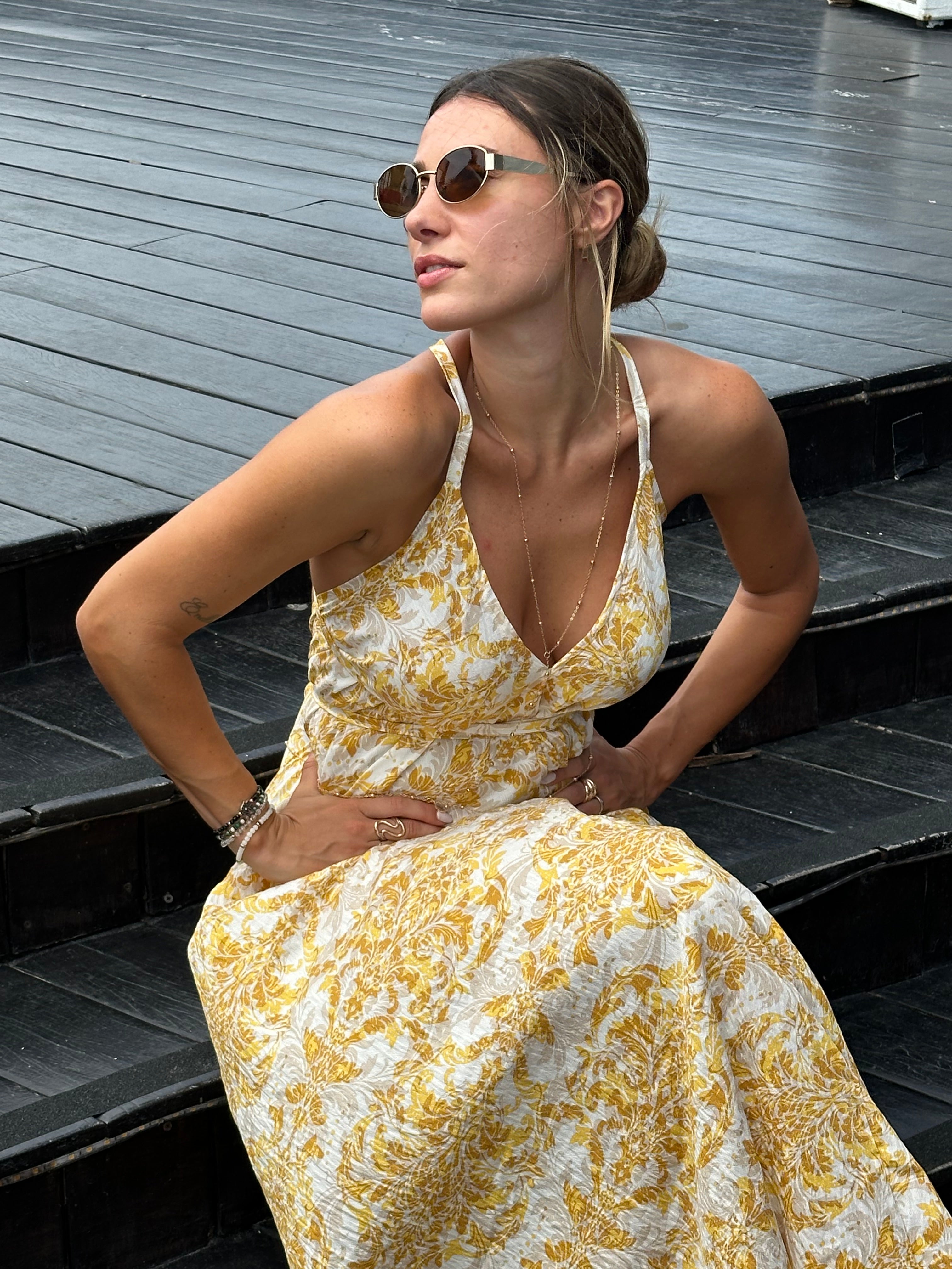 Vestido Sofia Yellow toile