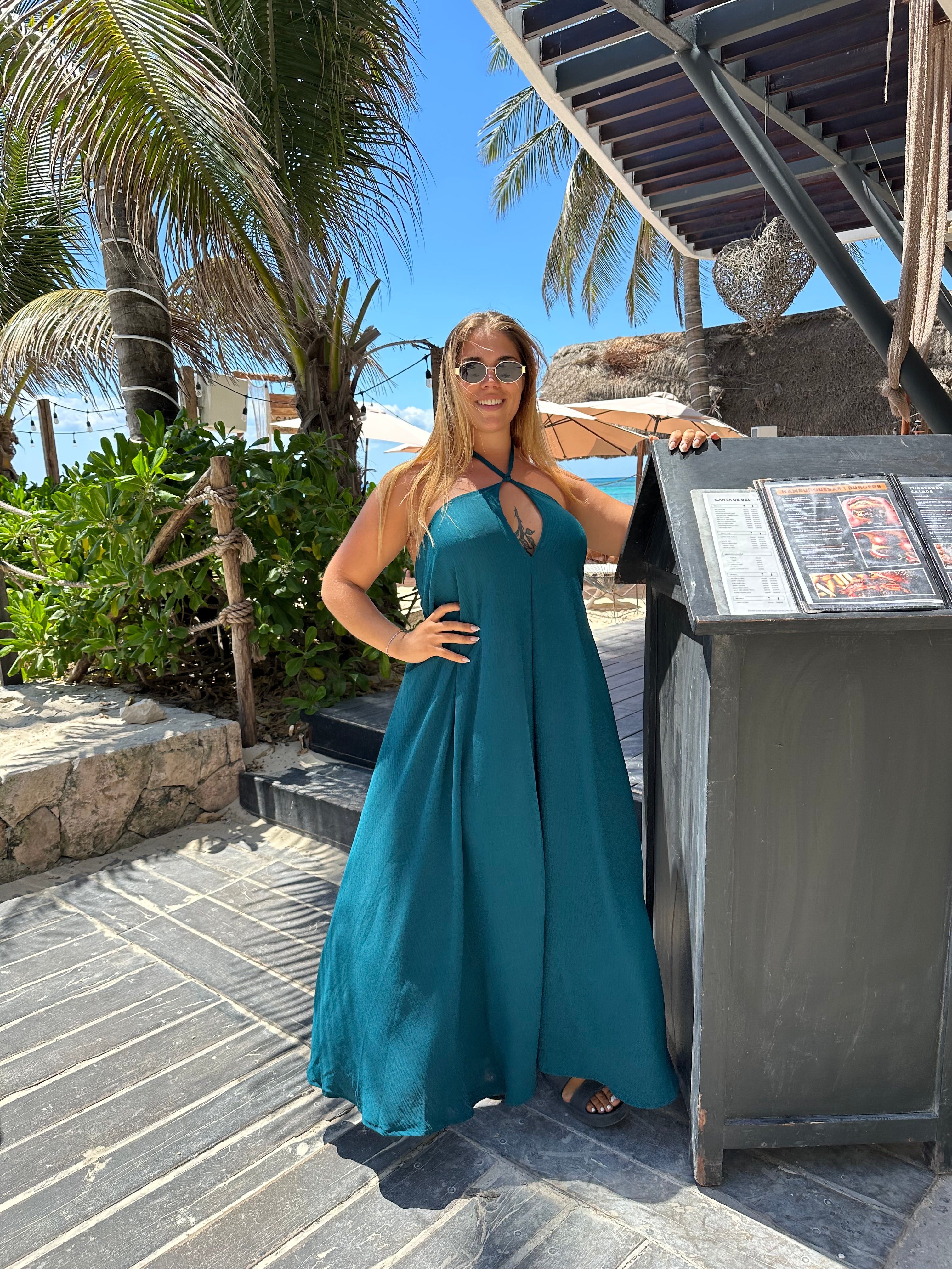 Vestido Sofía Petróleo