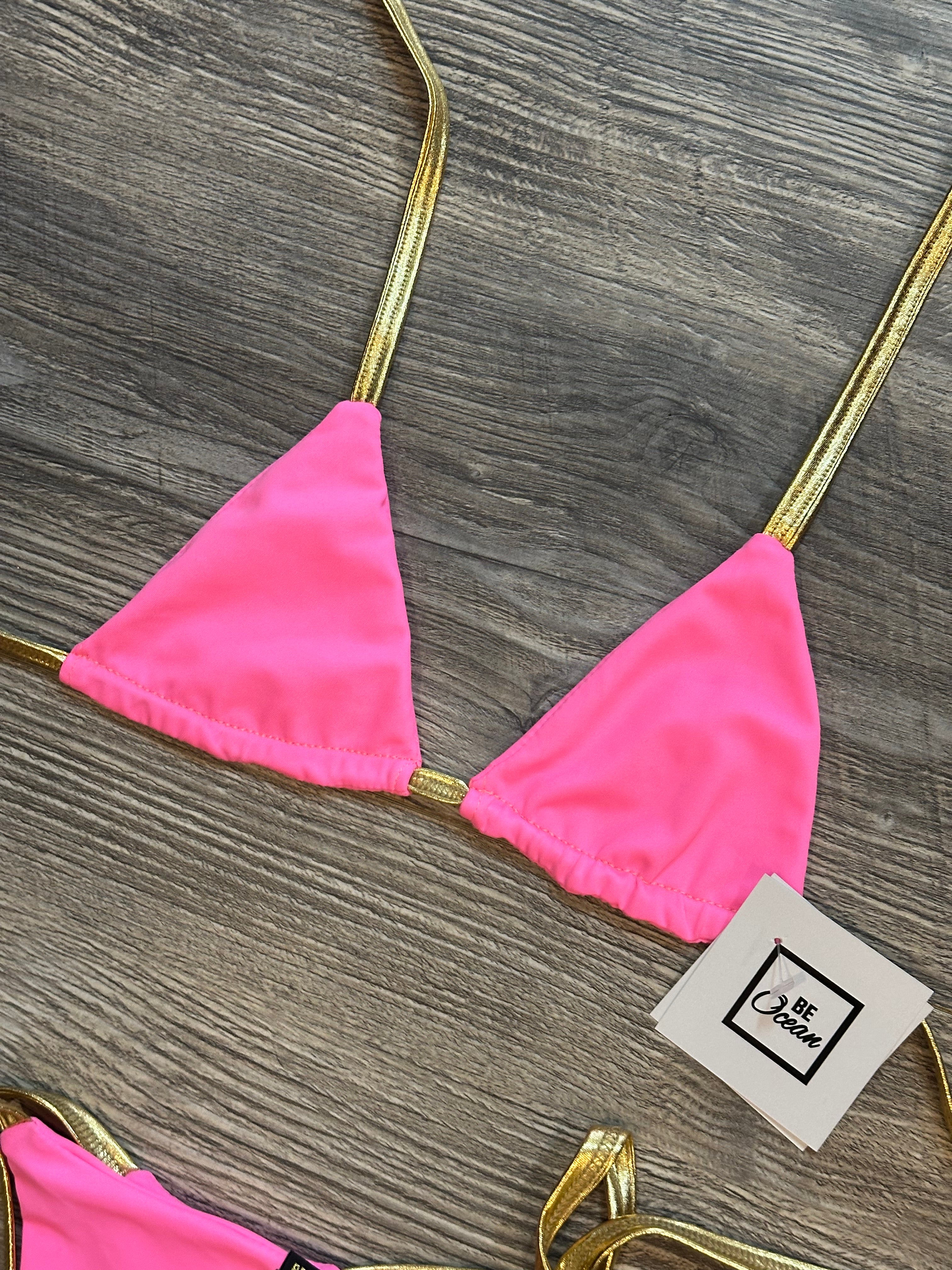 Microbikini Set Pink Gold