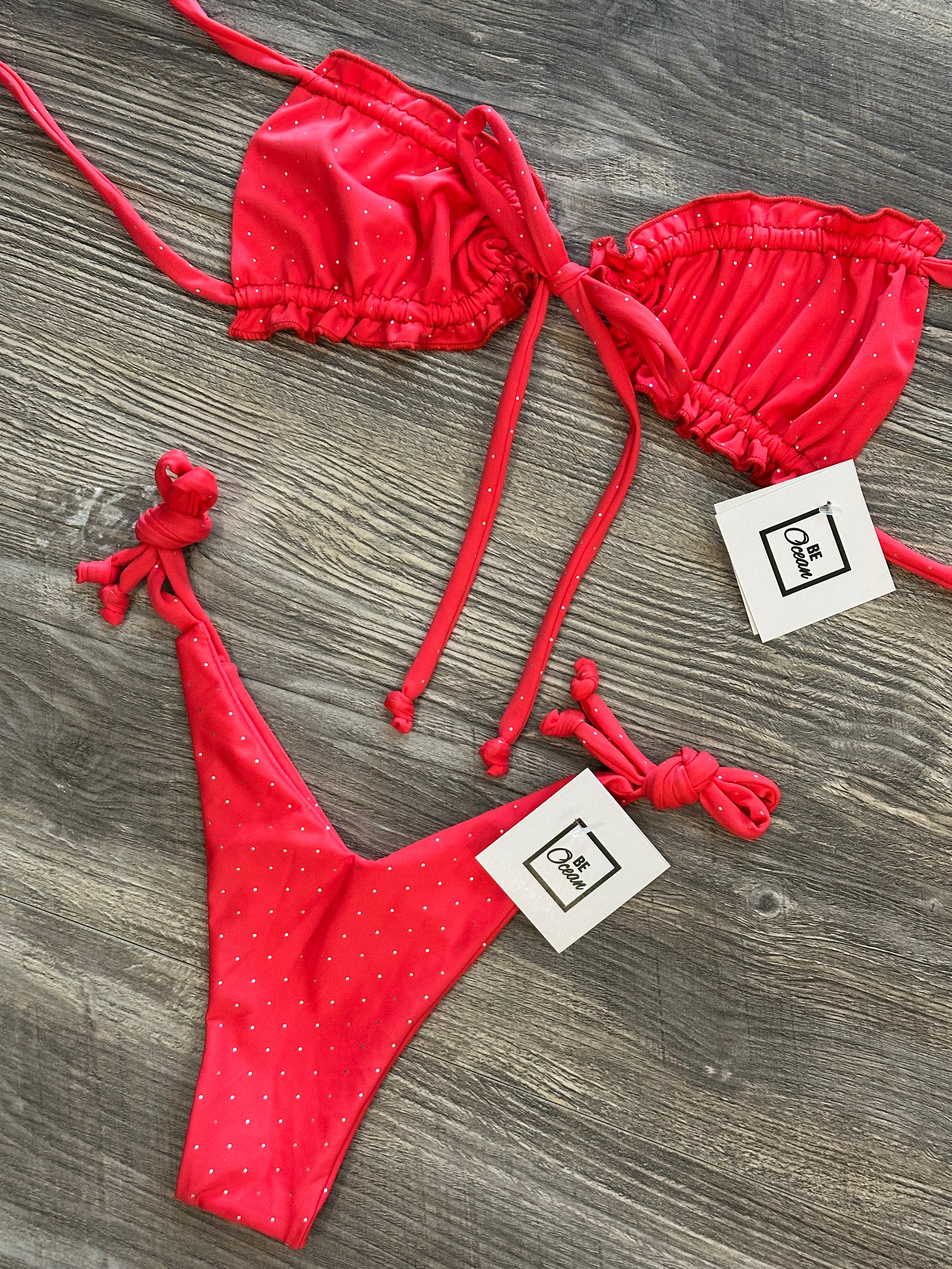 Bikini Set “Mariela” Polka silver