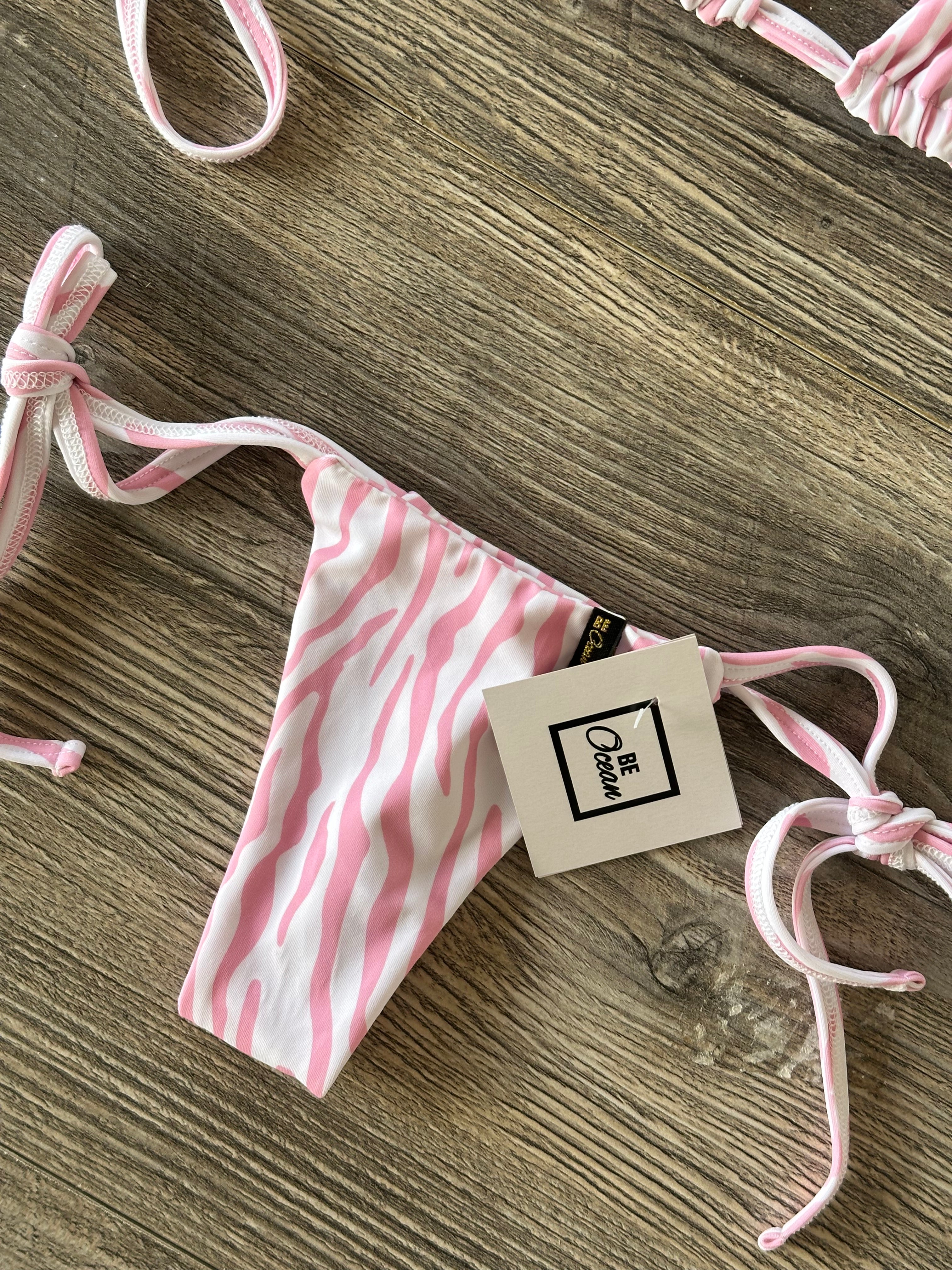 Microbikini Set Pink Zebra