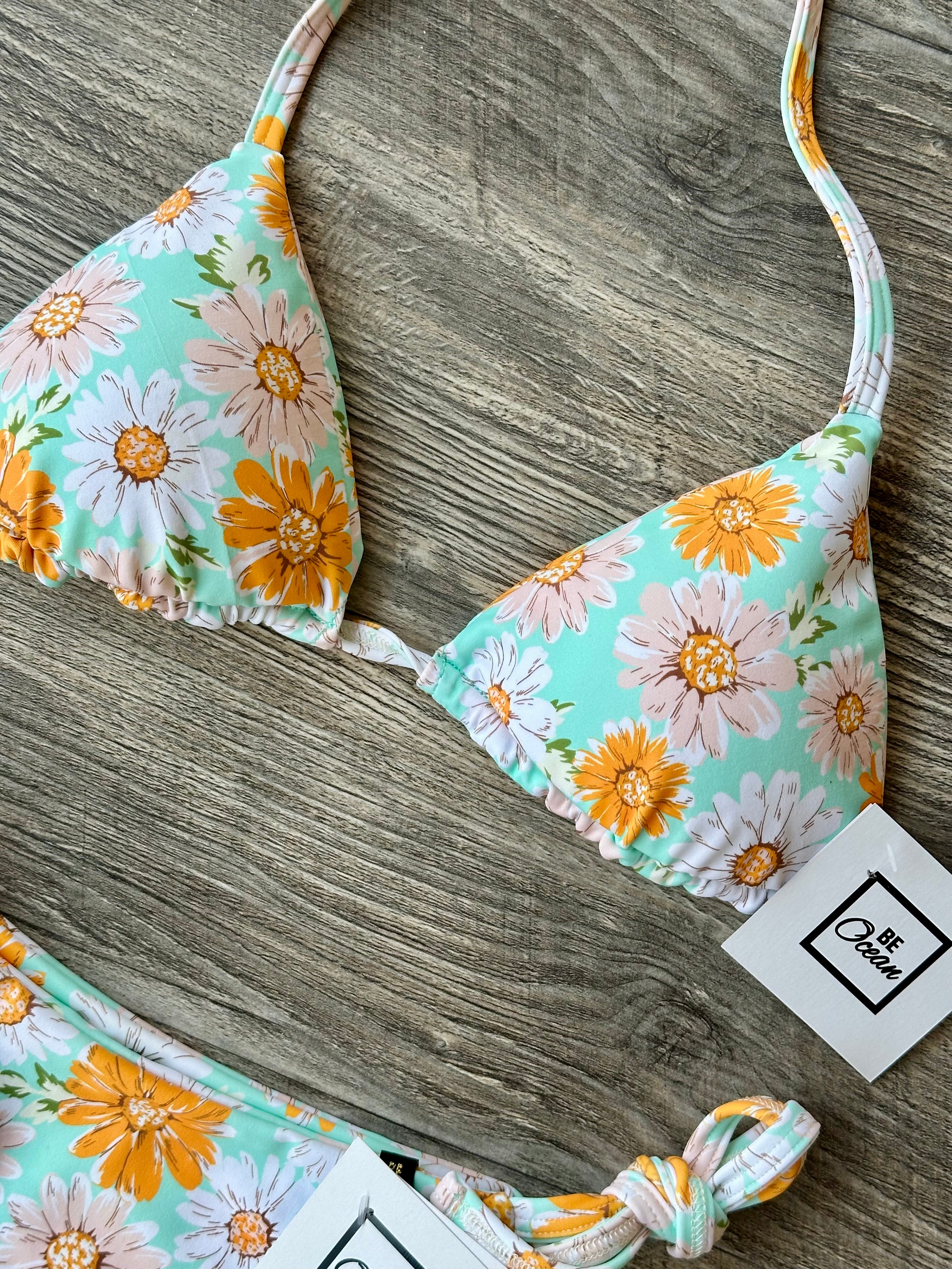 Bikini Set “Pamela” Aqua flower
