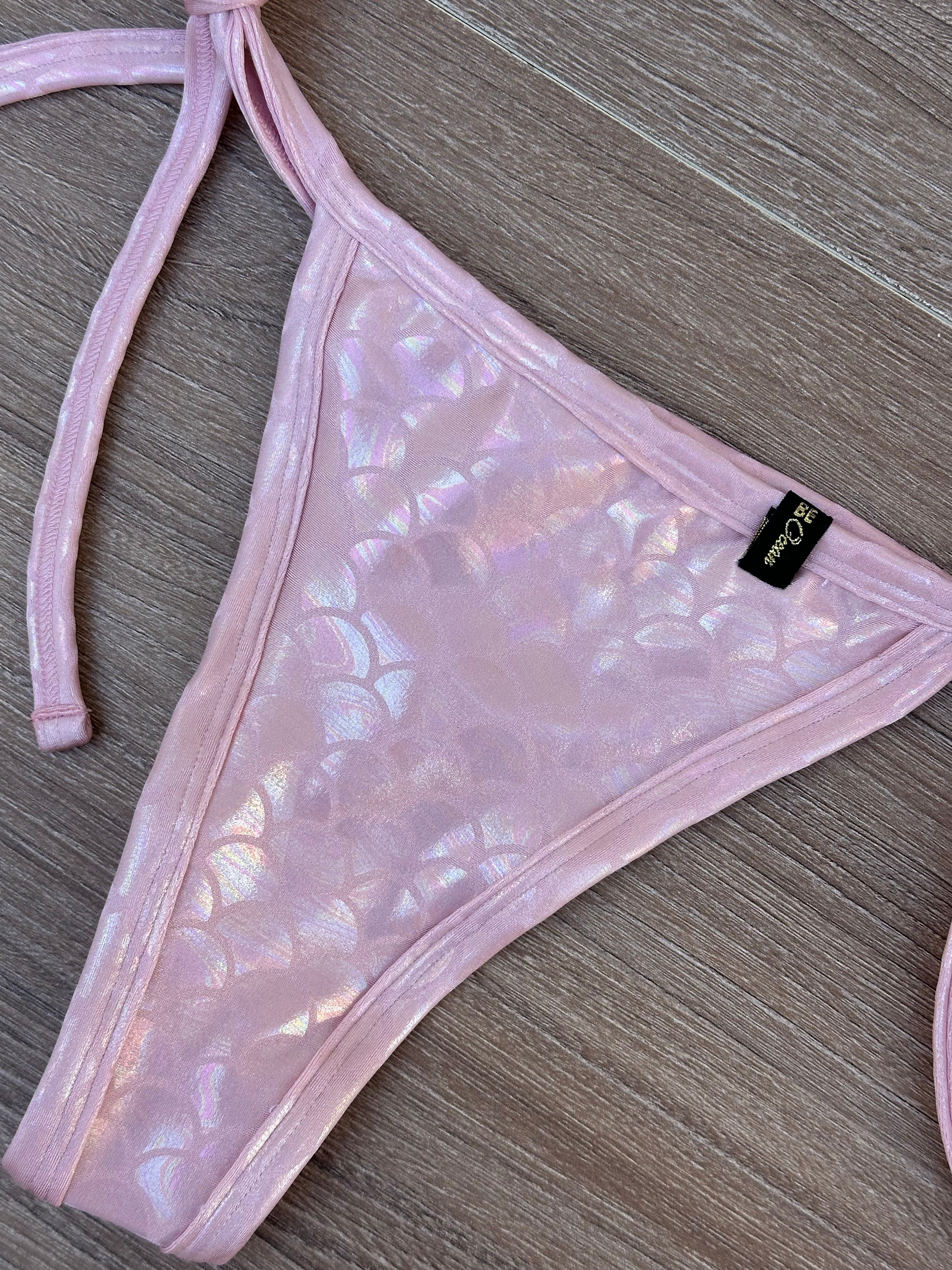 Bikini Set “Maca” cotton pink mermaid