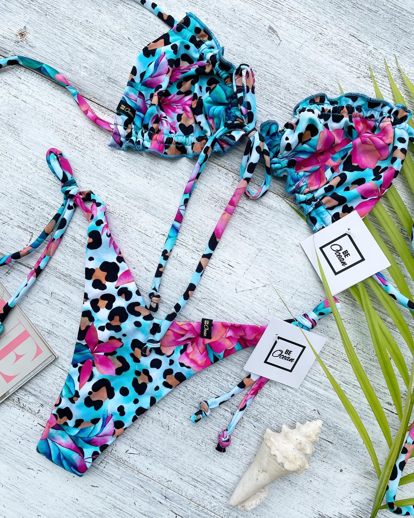 Bikini Set “Mariela” Blue Jaguar