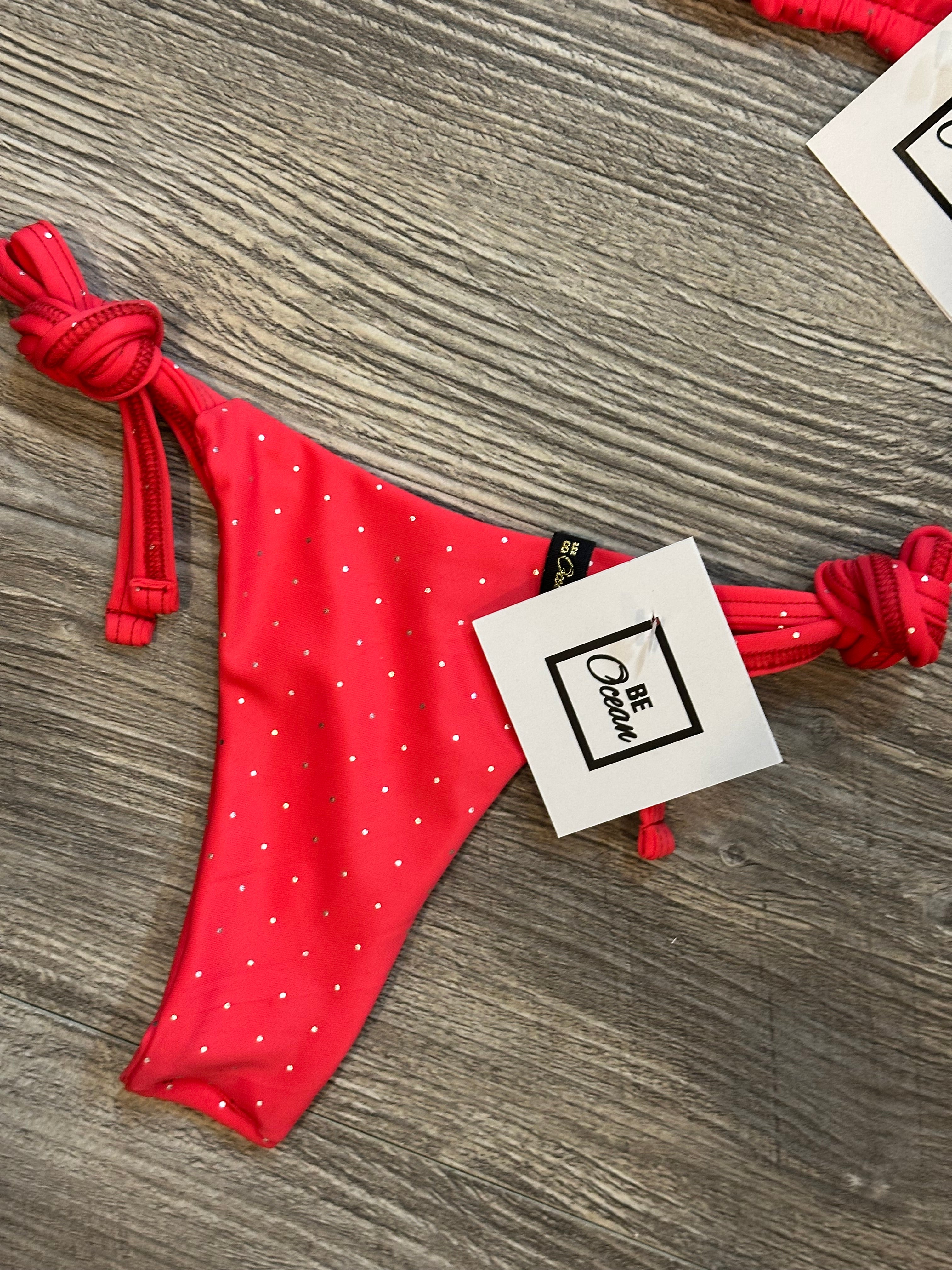 Microbikini Set Polka Red