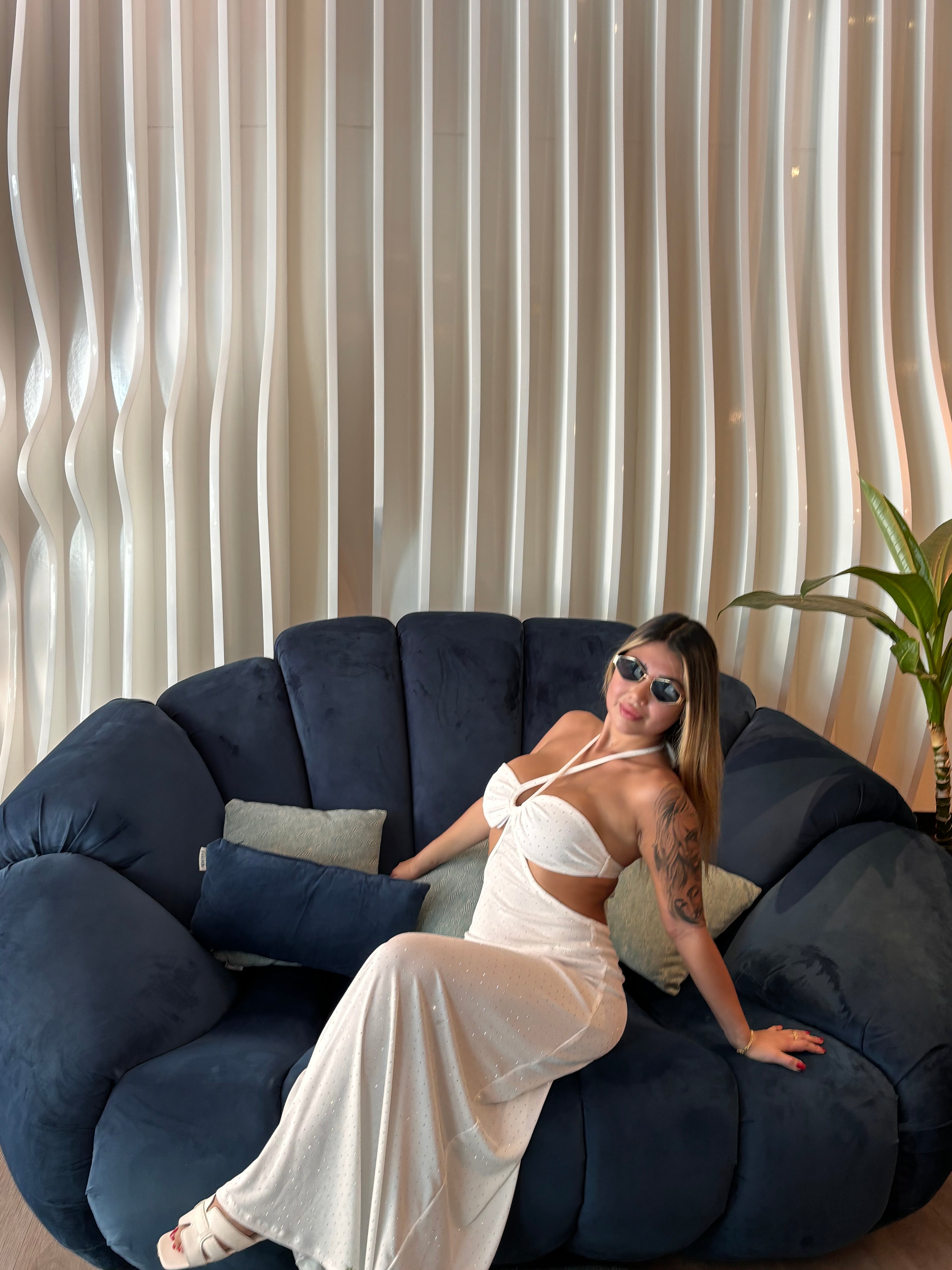 Vestido Lola Night blanco