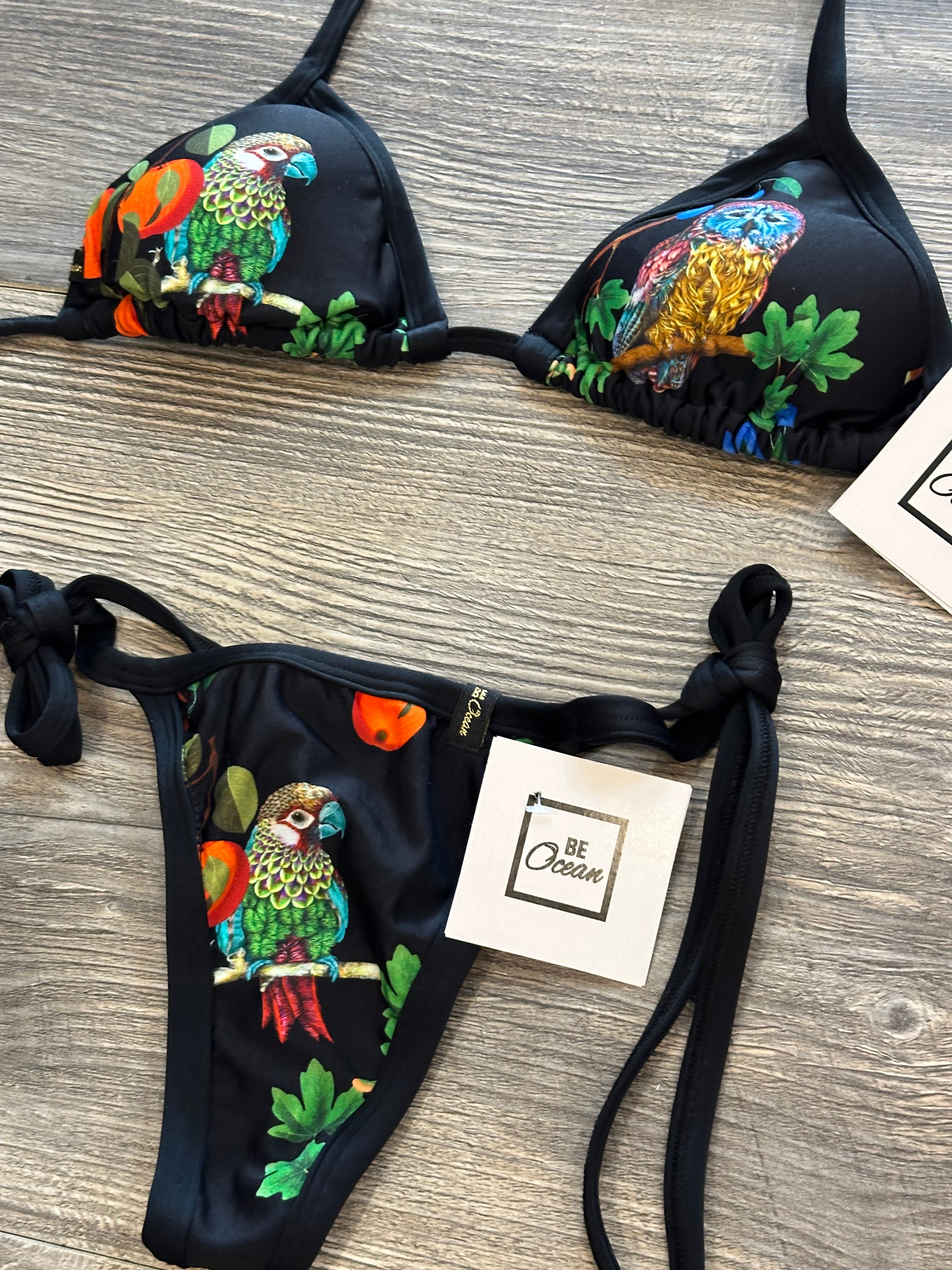Bikini Set “Maca” Birds at night