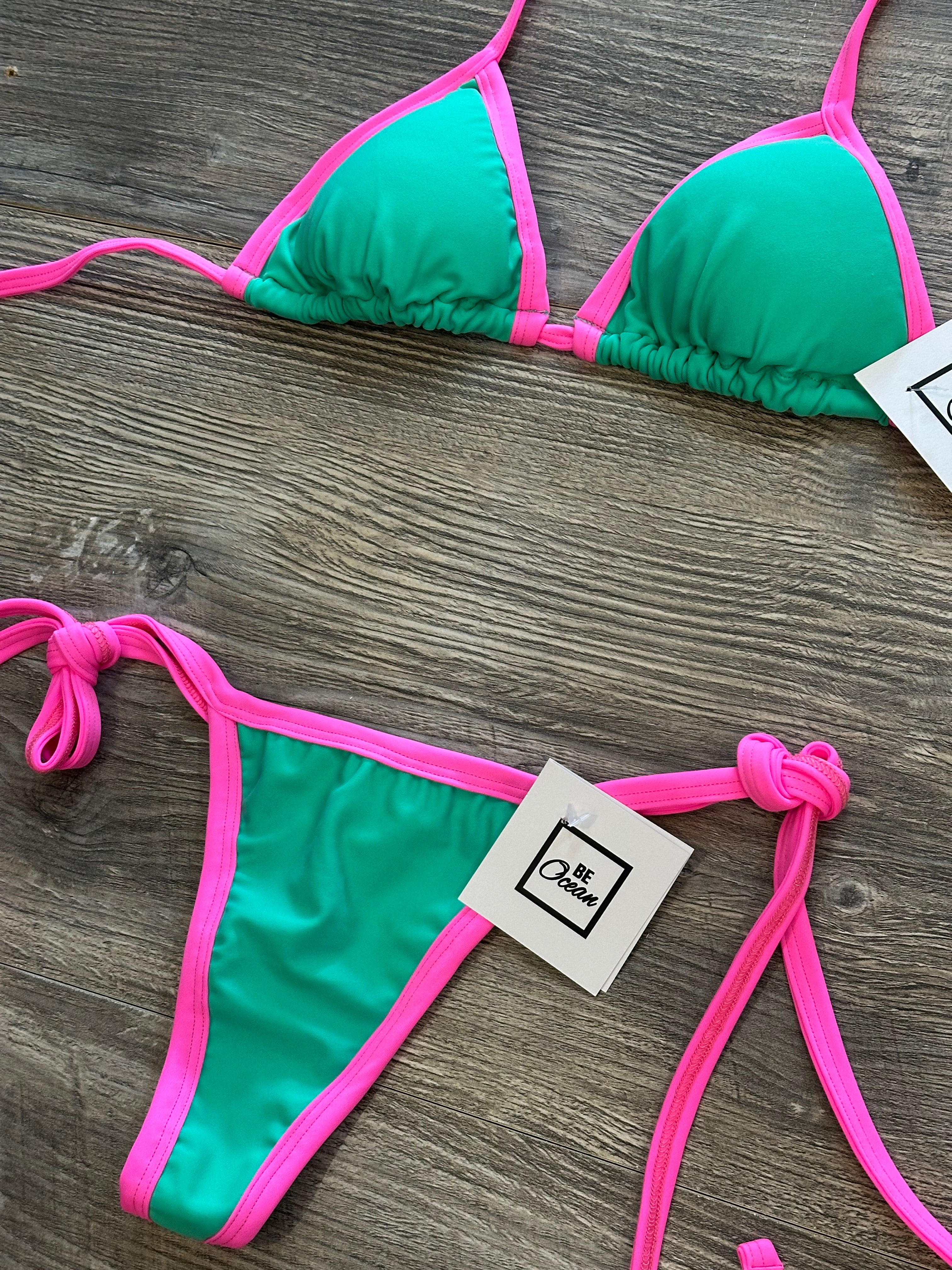 Bikini Set “Maca” Fresa y menta