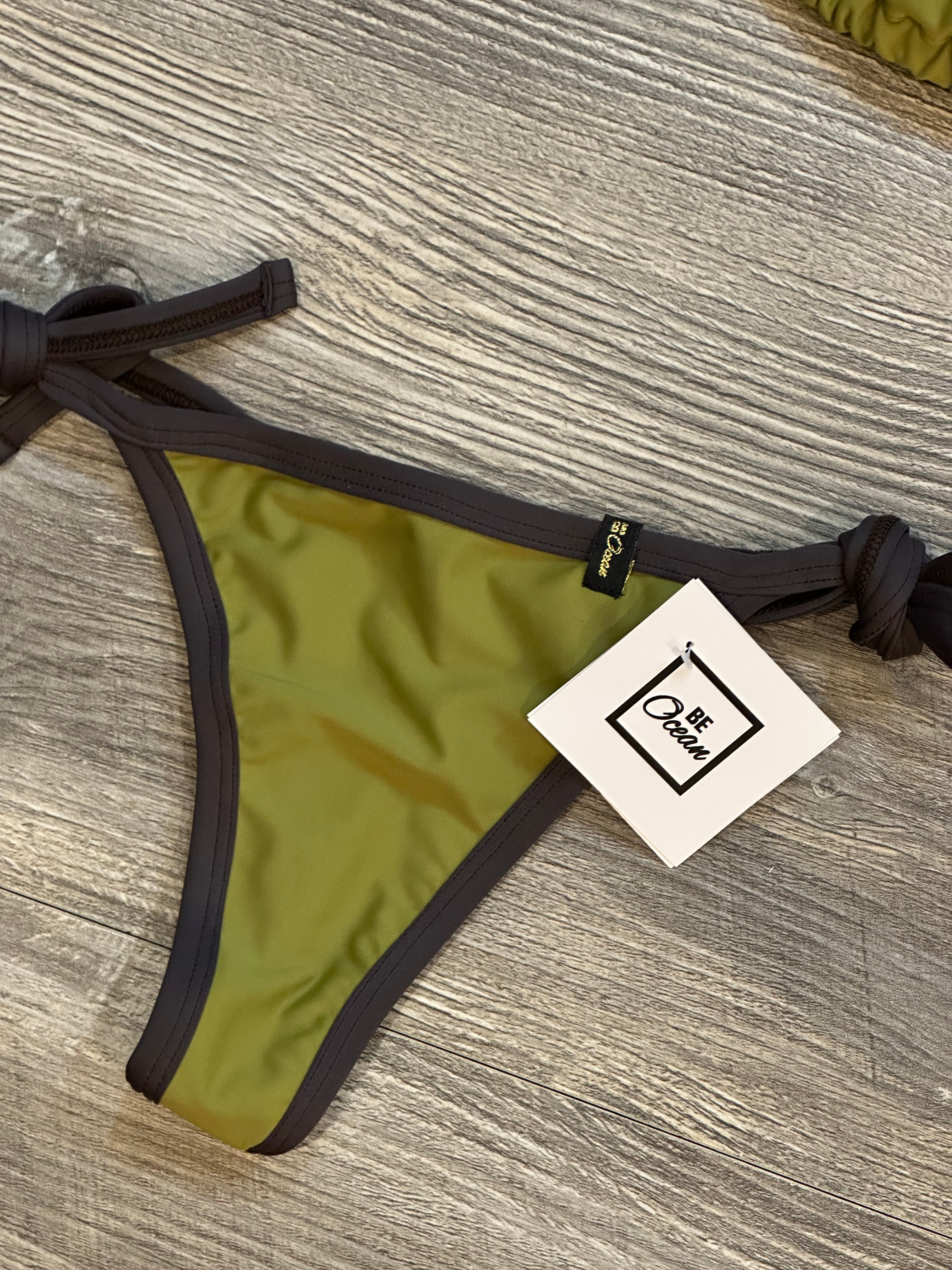 Bikini Set “Maca” Coffee & olive