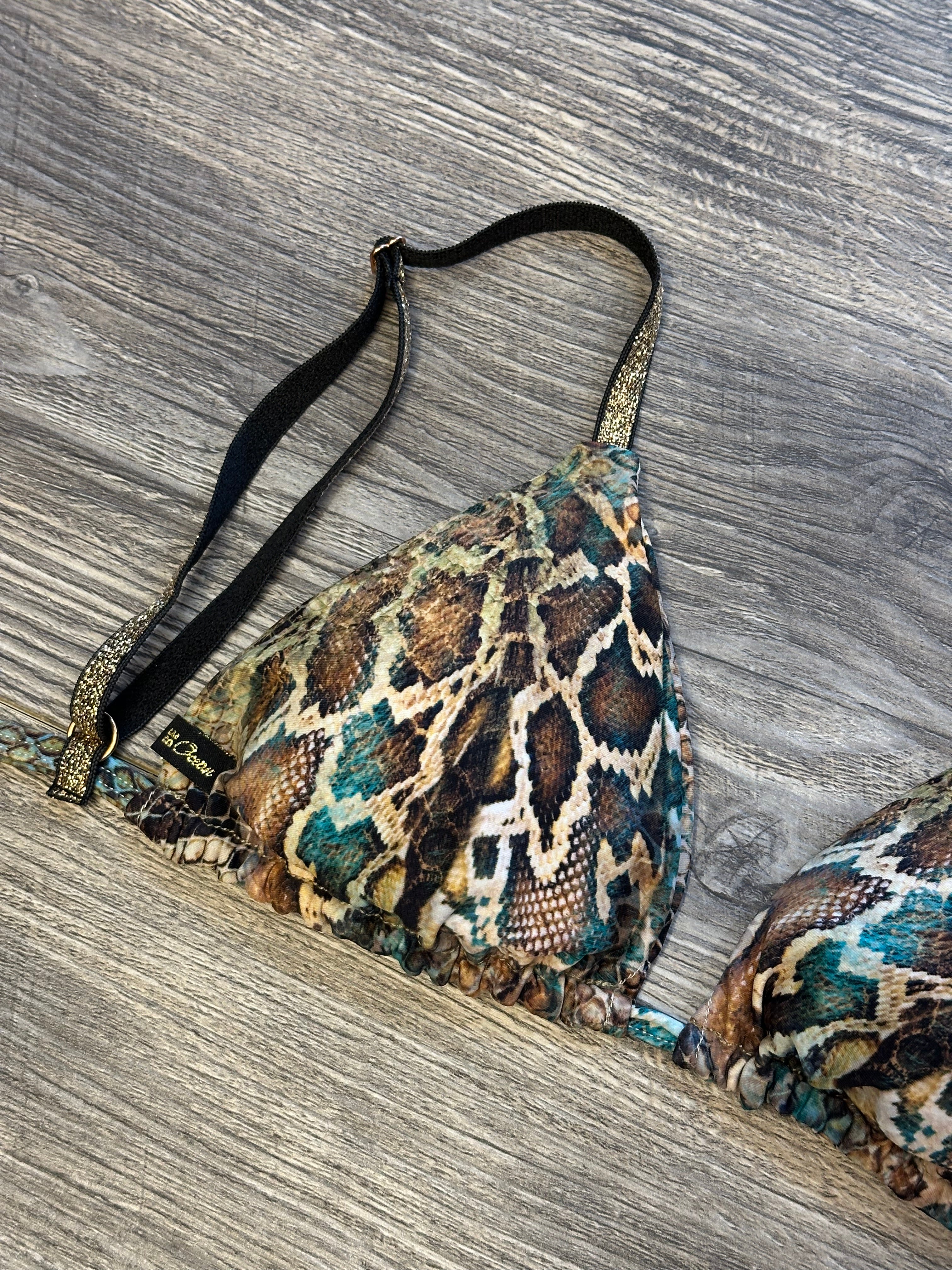 Bikini Set “Regina” Shiny Snake