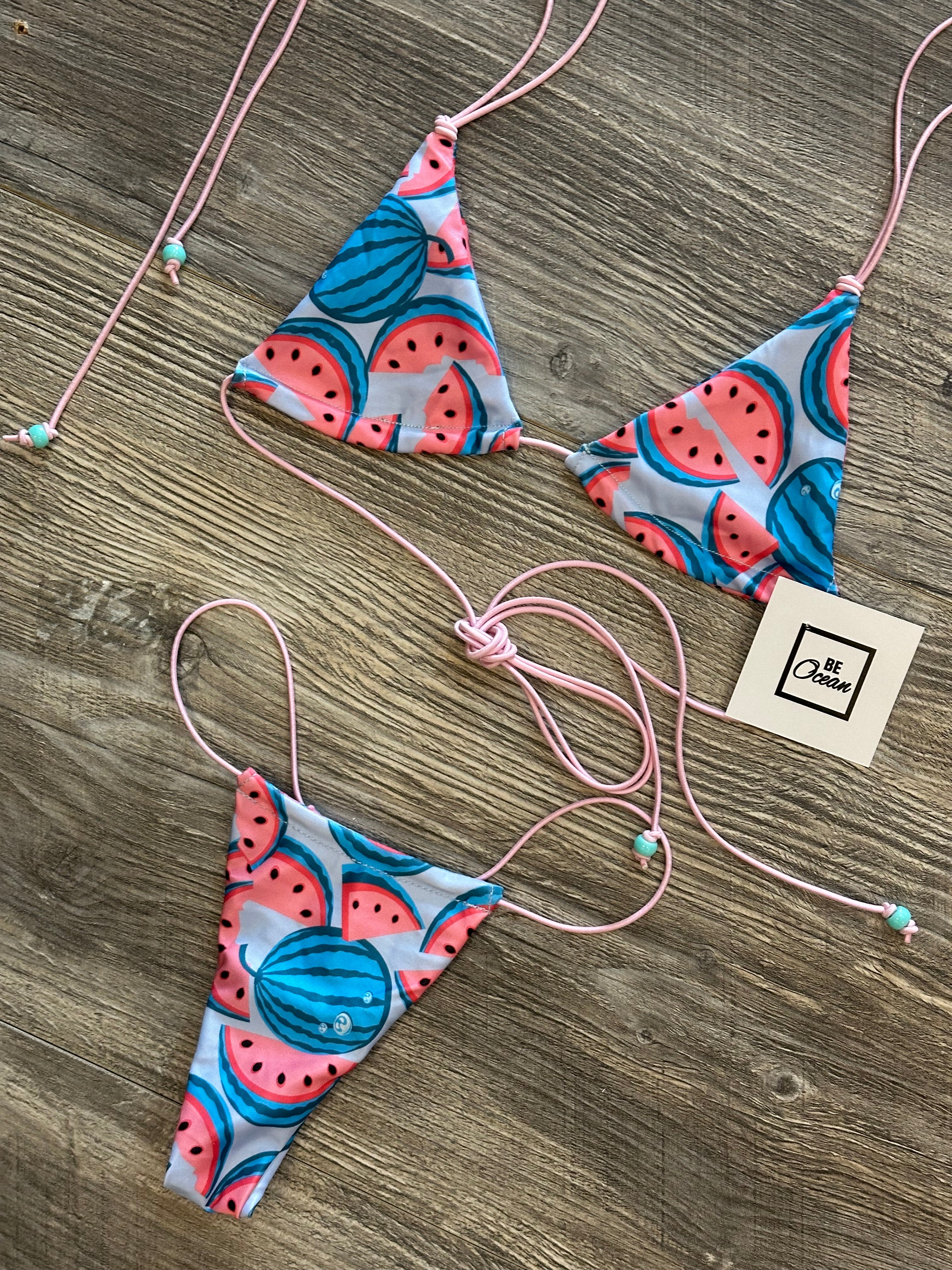 Microbikini Elástico Watermelon