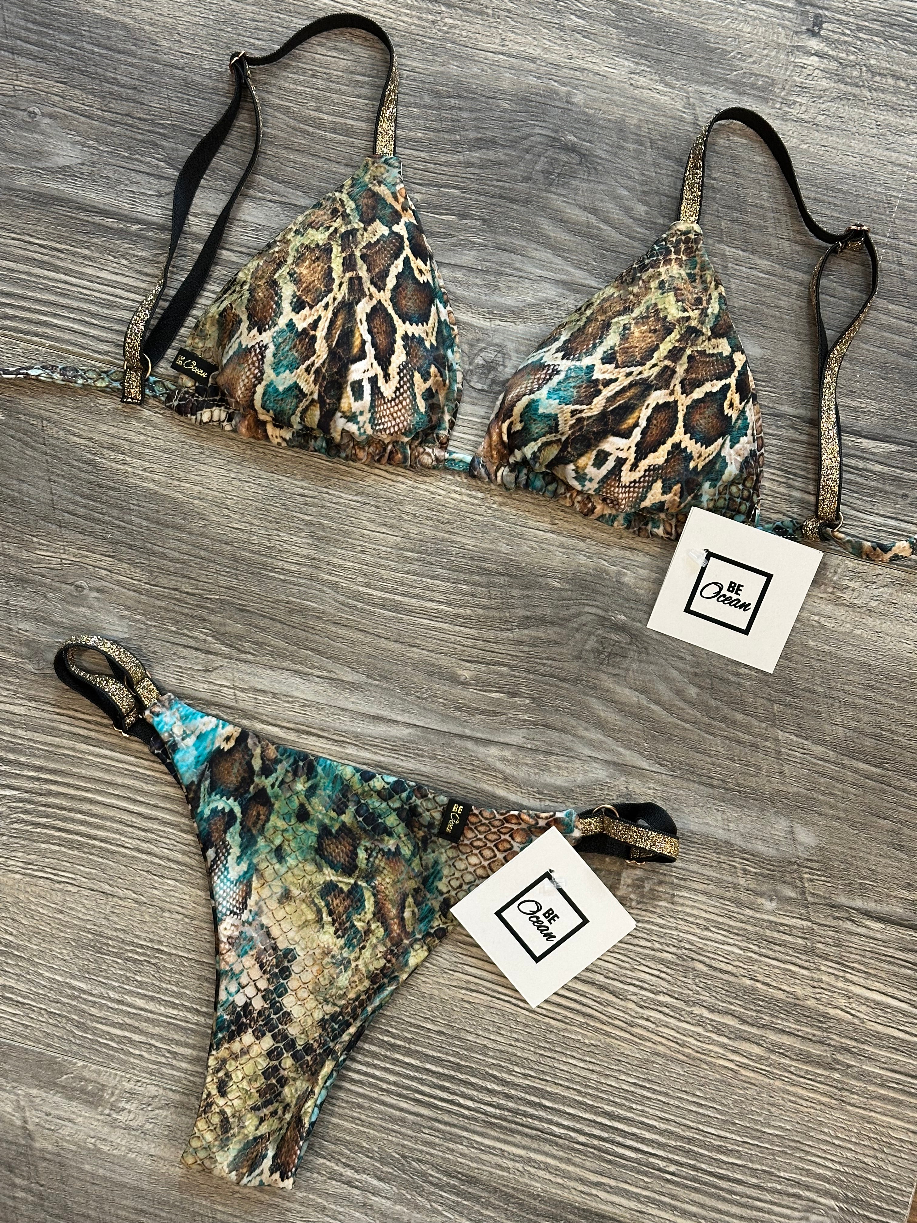 Bikini Set “Regina” Shiny Snake