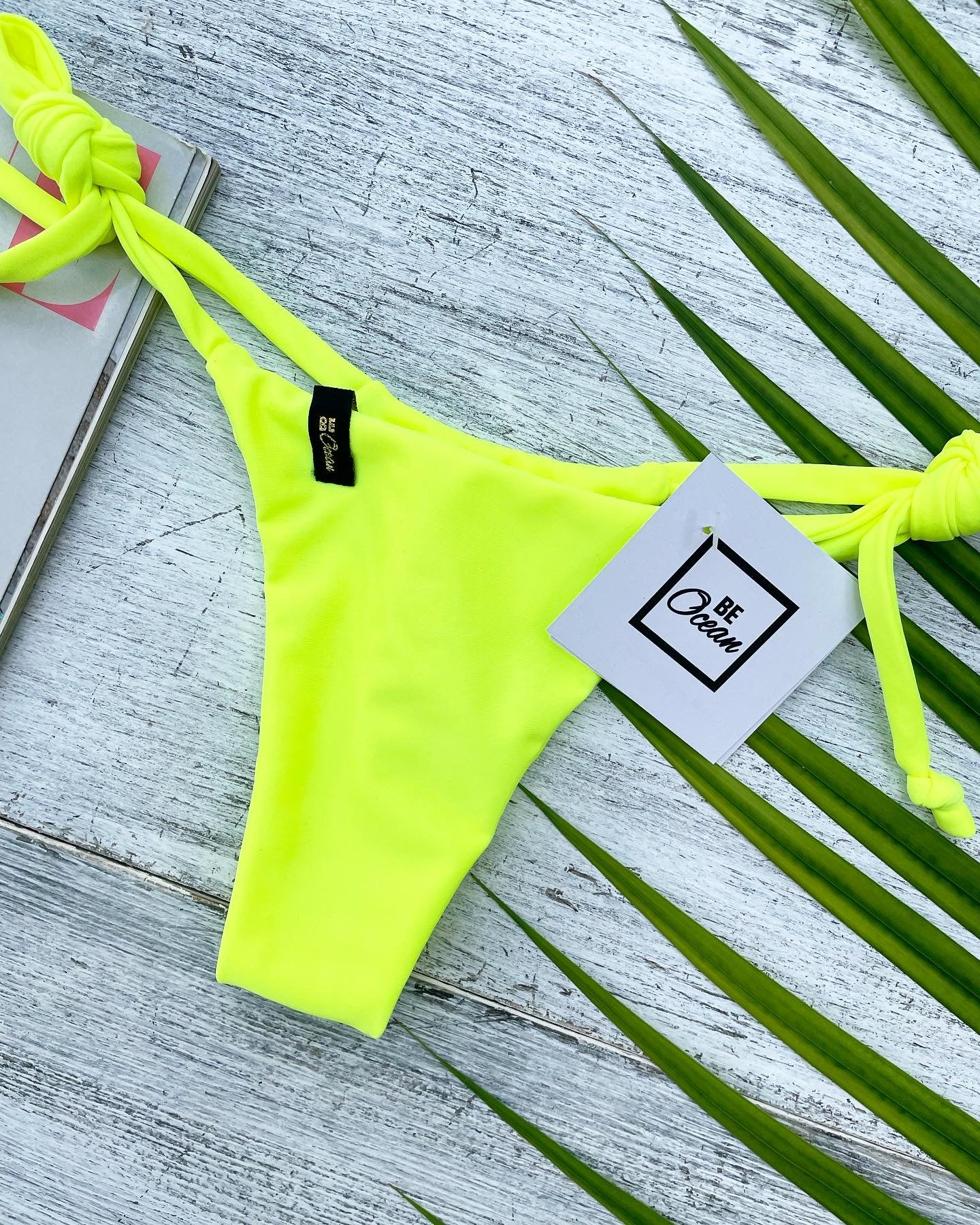 Microbikini Set Neón yellow