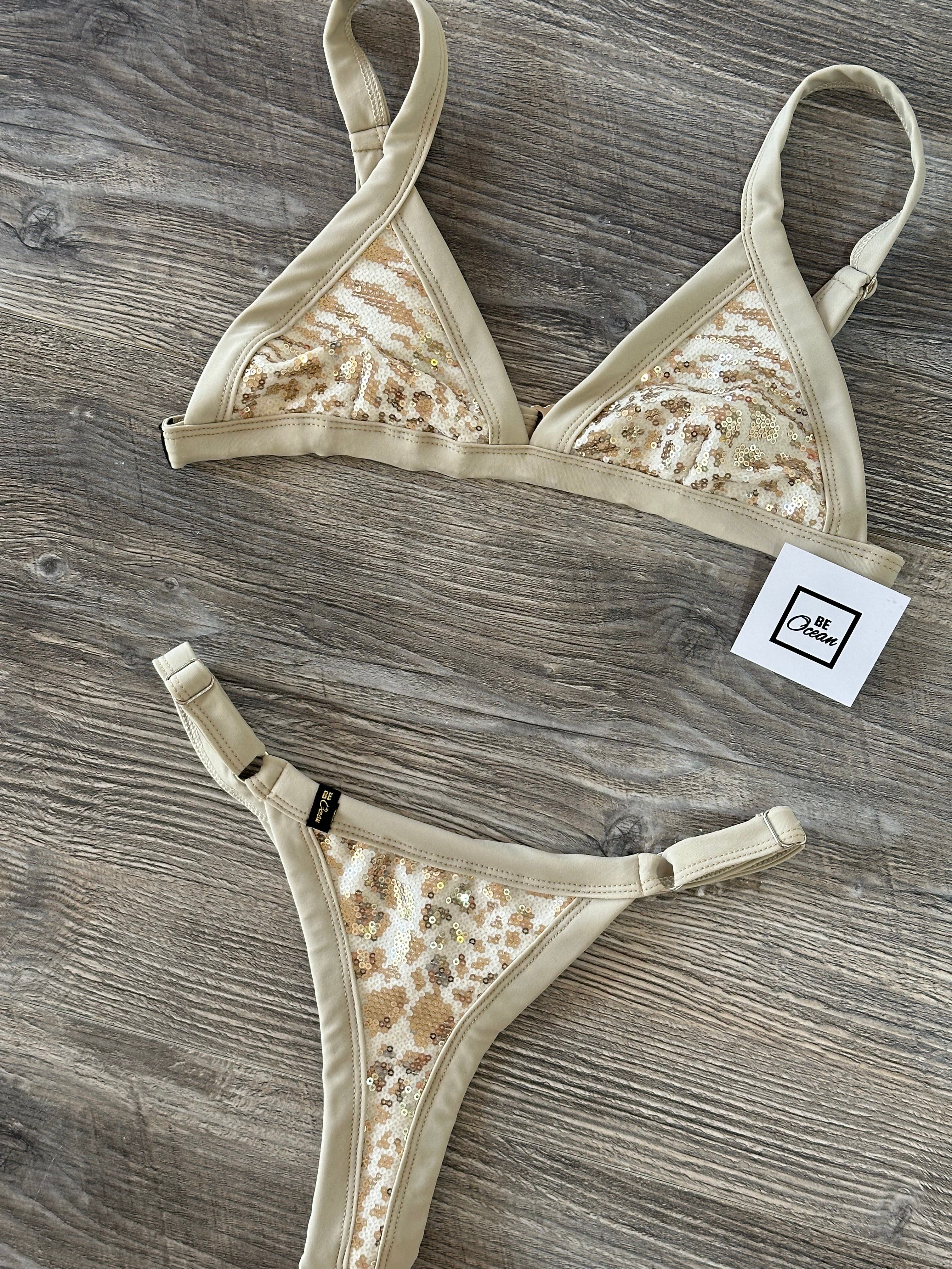 Bikini Set “Mercedes” Golden leopard