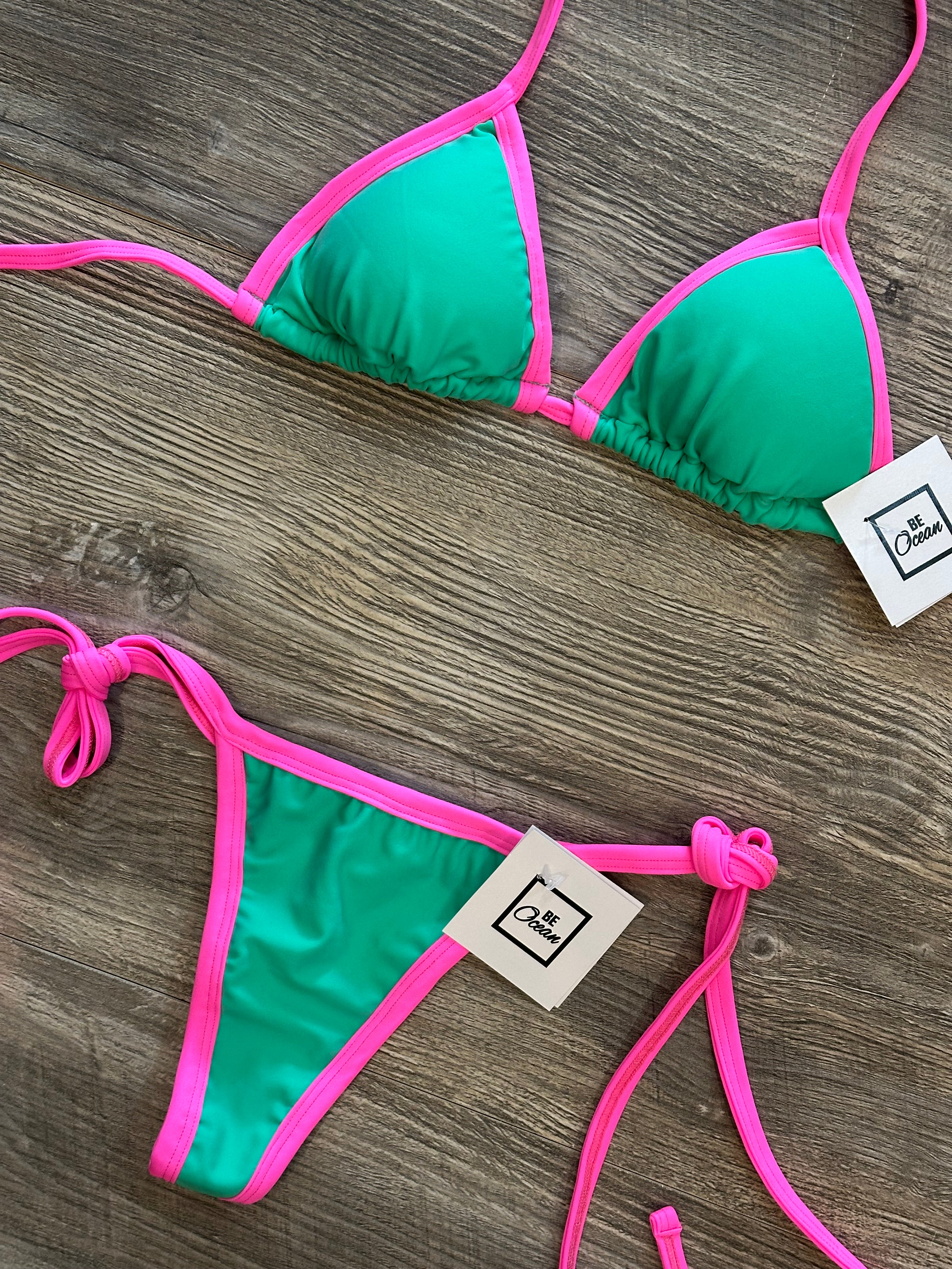 Bikini Set “Maca” Fresa y menta